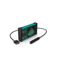 Portable Veterinary Ultrasound Machine Blue ON PNG & PSD Images