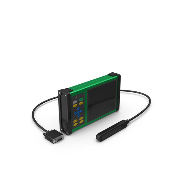 Portable Veterinary Ultrasound Machine Green OFF PNG & PSD Images