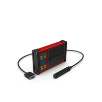 Portable Veterinary Ultrasound Machine Red OFF PNG & PSD Images