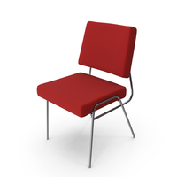 Wire Frame Upholstered Dining Chair Red PNG & PSD Images