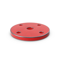 Flange Steel Painted Red PNG & PSD Images