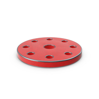 Flange Steel Painted Red PNG & PSD Images