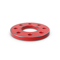 Flange Steel Painted Red PNG & PSD Images