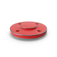 Flange Steel Painted Red PNG & PSD Images