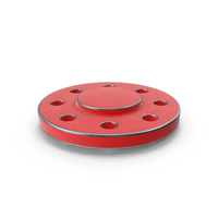Flange Steel Painted Red PNG & PSD Images