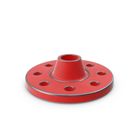 Flange Steel Painted Red PNG & PSD Images