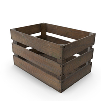 Old And Dirty Wooden Crate PNG & PSD Images