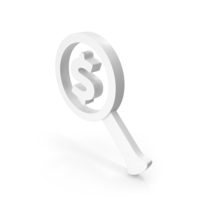 Dollar Money Magnify Search PNG & PSD Images