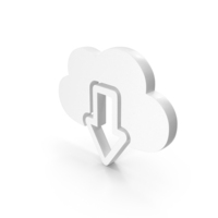 White Cloud Download Icon PNG & PSD Images