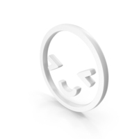 White Delighted Face Icon PNG & PSD Images