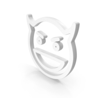White Devil Face Icon PNG & PSD Images