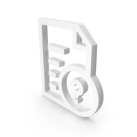 White Document With Question Mark Icon PNG & PSD Images