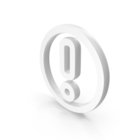 White Exclamation Mark Icon PNG & PSD Images