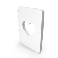 White Love Story Icon PNG & PSD Images