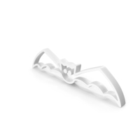 Out Line Bat Icon White PNG & PSD Images