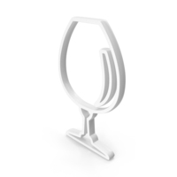 White Brandy Snifter Wine Glass Outline Icon PNG & PSD Images