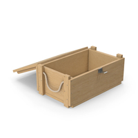 Wooden Crate Opened PNG & PSD Images
