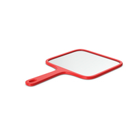 Red Handheld Mirror PNG & PSD Images