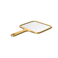 Gold Handheld Mirror PNG & PSD Images