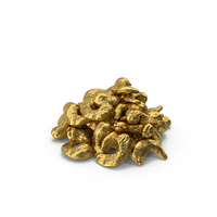 Gold Cashews PNG & PSD Images