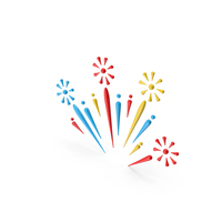 Cartoon Fireworks PNG & PSD Images