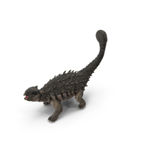 Ankylosaurus Tropical in Attack Pose PNG & PSD Images