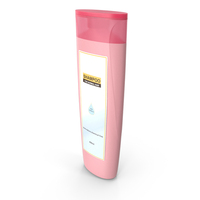 Shampoo Bottle Long Shape Pink 400ml PNG & PSD Images