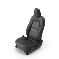 Tesla Model 3 Left Seat Black Leather PNG & PSD Images