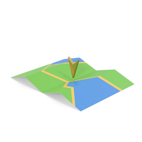 Map And Gold Pin PNG & PSD Images