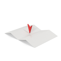 Map Paper And Red Arrow Pin PNG & PSD Images