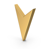Gold Arrow Symbol PNG & PSD Images