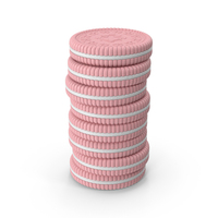 Pink Biscuit Cookies PNG & PSD Images