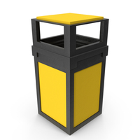 Trash Can Yellow PNG & PSD Images