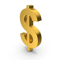 Dollar Sign Gold PNG & PSD Images