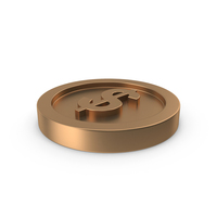 Dollar Coin Bronze PNG & PSD Images