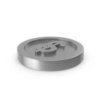 Dollar Coin Silver PNG & PSD Images