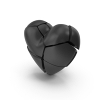 Heart Broken Black PNG & PSD Images
