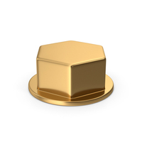 Gold Bolt Head PNG & PSD Images
