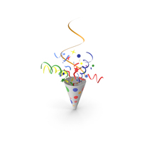Party Poppers Flying Confetti PNG & PSD Images
