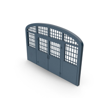 Blue Metal Gate PNG & PSD Images
