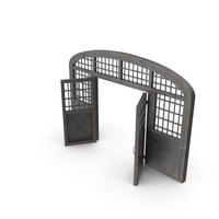 Old Open Metal Gate PNG & PSD Images