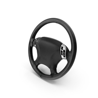 Black Leather Steering Wheel PNG & PSD Images