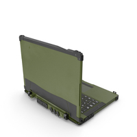 Laptop Mildef RS13 Rugged Green PNG & PSD Images