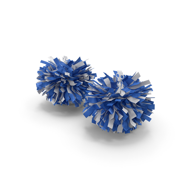 Pom Poms Blue Color PNG & PSD Images