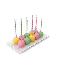 Cake Pops On A Tray PNG & PSD Images