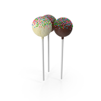 Three Cake Pops PNG & PSD Images