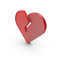 Glass Broken Heart Icon PNG & PSD Images