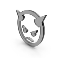 Devil Face Icon Glass PNG & PSD Images