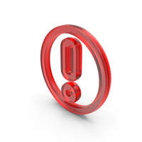 Glass Exclamation Mark Icon PNG & PSD Images