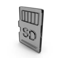 Mini SD Memory Card Icons Glass PNG & PSD Images